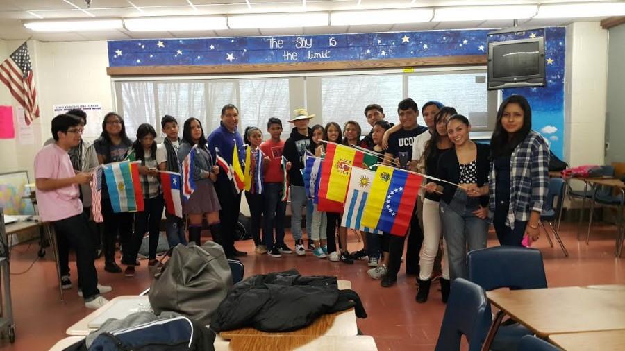 Members of Latino Club show pride for their native land or where their ancestors are from. 