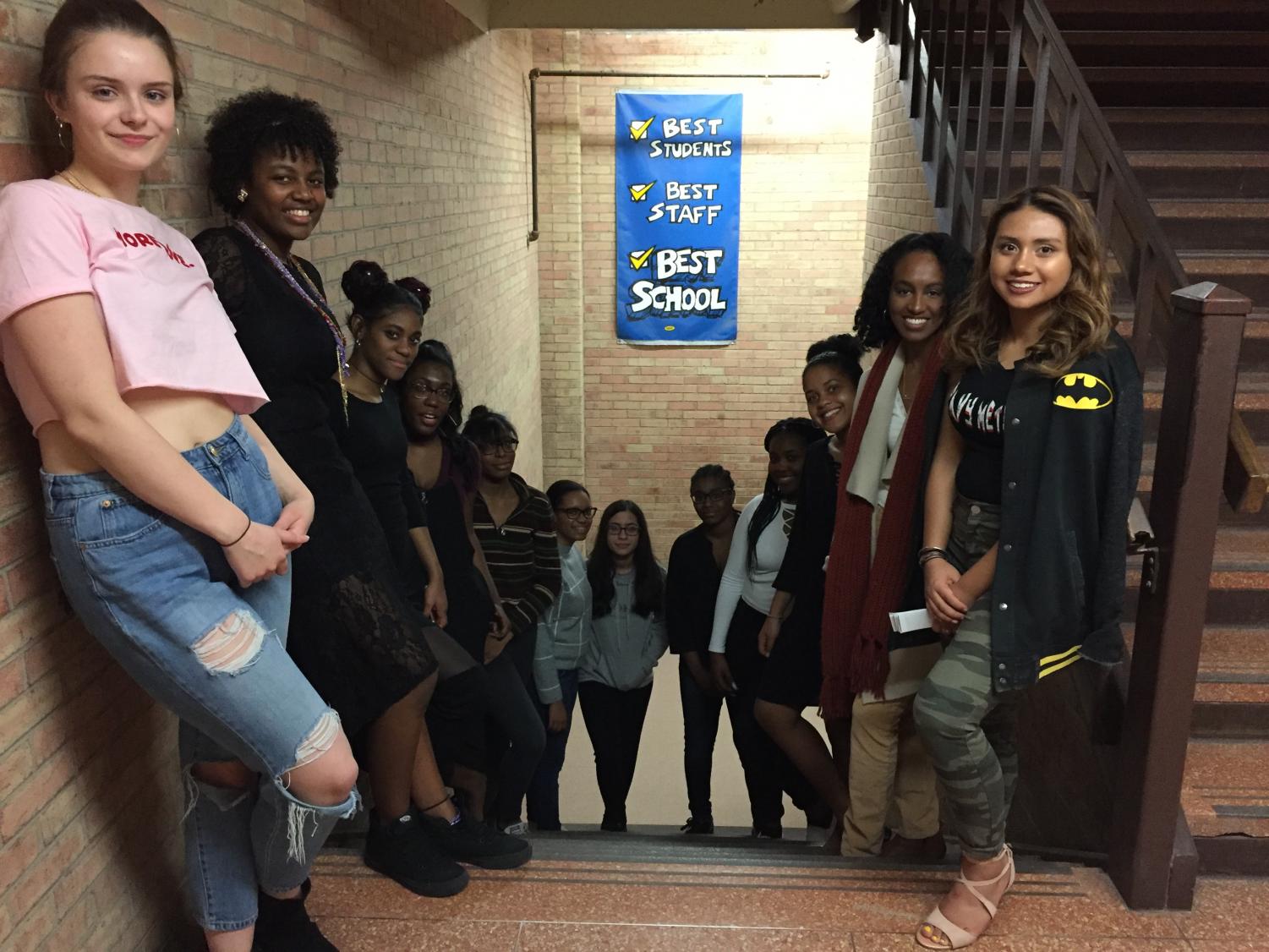 Students at BLM Club's first celebration