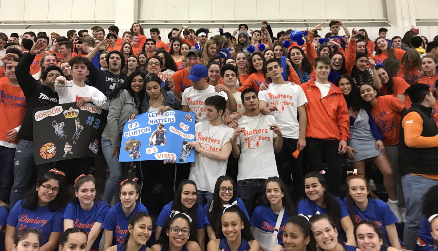 The Hatters Hooters and other Danbury fans have gained a reputation for turning out in boisterous support of DHS teams this year.