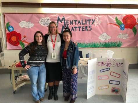 Julia Hyatt and Natalia Valente pictured alongside guest speaker Scarlett Lewis.