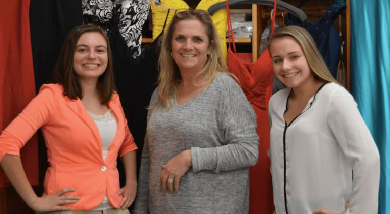 DHS alumna Alasandra Primavera, right, posted this photo of her, fellow student Sarina Gersten, and teacher Susan Schullery on Schullerys Gofundme.com page. Primavera is one of many current and former students who have reached out to Schullery after she was diagnosed with cancer. 