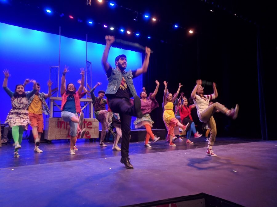 DHS Productions practicing for their musical, Godspell, which will open Thursday April 4th. Performances are April 4th at 7:00pm, April 5th at 7:30, and April 6th at 1:00pm and 7:30pm. Tickets will be available for purchase on the nights of the show, during 3rd block, and in the front of the school everyday. Tickets are $10 for students K-12 and $12 for adults. You do not want to miss this high energy show that will pull out emotions you never knew you contained. 