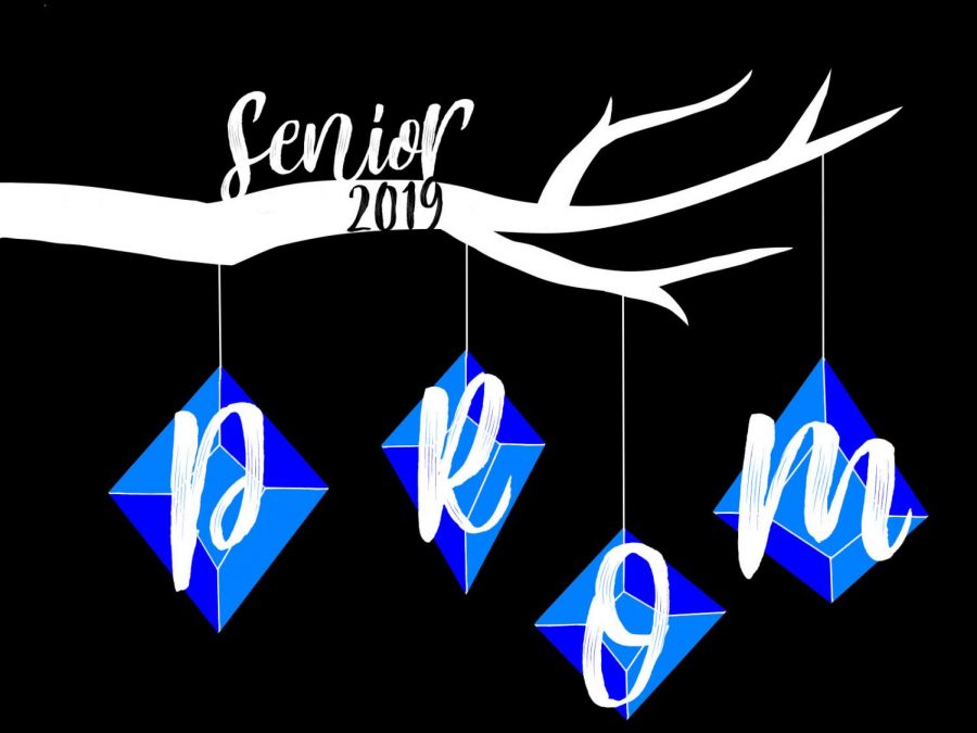 Kayla+Tolliver-Van+Wrights+design+was+selected+as+this+years+prom+logo.+Her+design+will+appear+on+the+T-shirts+given+to+seniors+who+are+attending+prom+this+year.