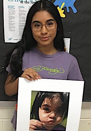 Senior Viviana Campoverde advanced to the national round of the Scholastic National Arts Competition and was awarded a Gold Medal. The award is one of the more prestigious high school competitions in the nation.