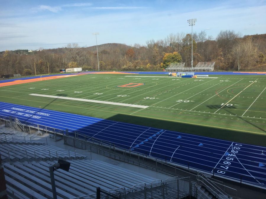 COVID-19 policies leave track empty as training and games for spring sports are put to a halt. All other school activities can similarly not meet in person.