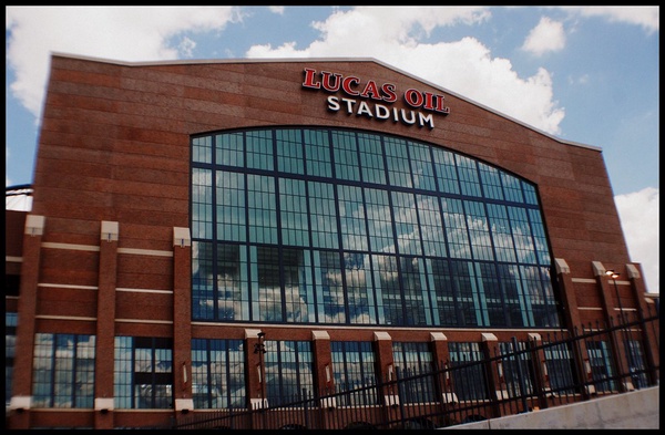 Lucas Oil Stadium in Indianapolis, IN. The Football Stadium will host the Elite 8 and Final Four