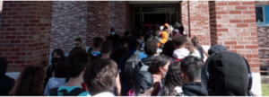 D2 Entrance during Lunch Crowd