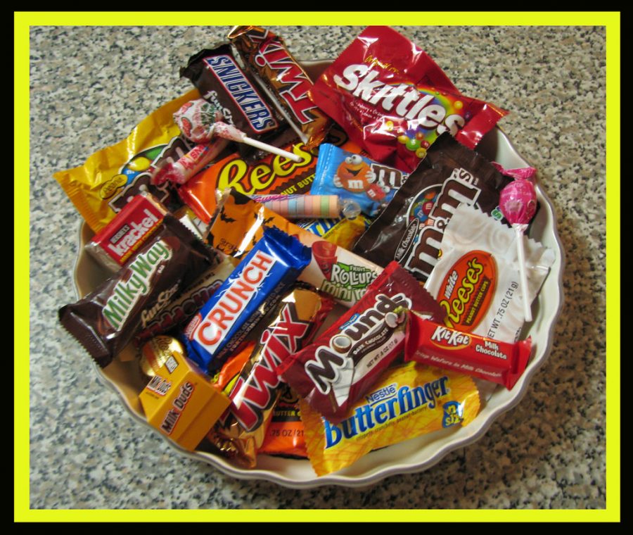 Here is a collection of Halloween candy