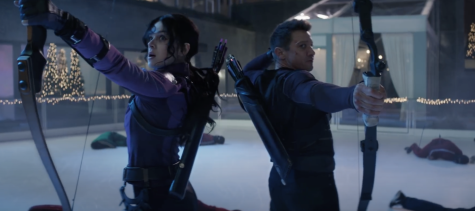Clint Barton and Kate Bishop in action.