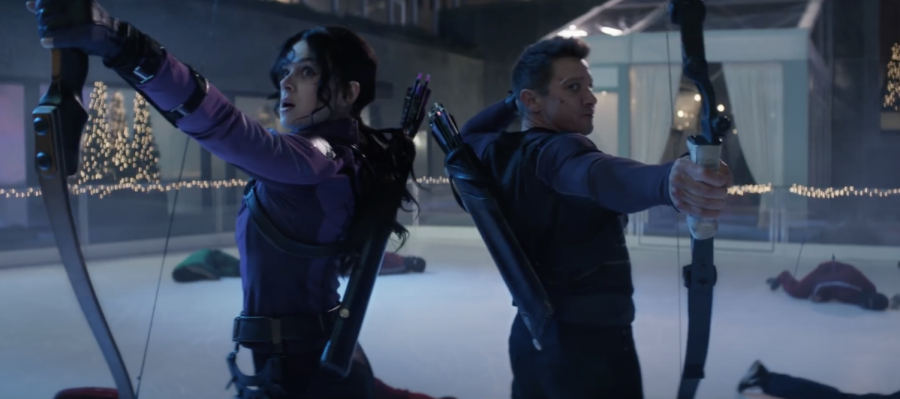 Clint+Barton+and+Kate+Bishop+in+action.