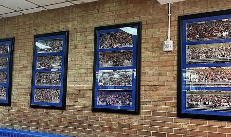 16 of the Danbury High School graduating classes pictured in the front lobby.

