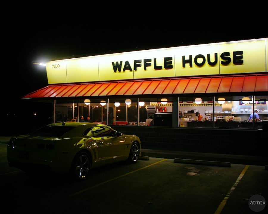 A photo of Waffle House, a central setting of the book.
