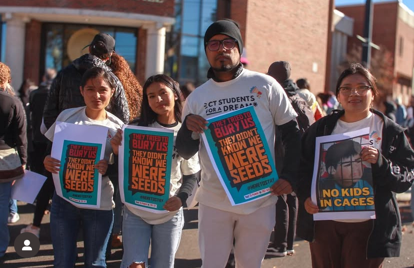 CT Students for a Dream at the Danbury Unites for Immigrants Press Conference & Rally.