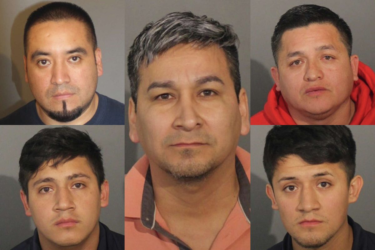 The Danbury Police Department arrested five local men for trafficking teenage girls