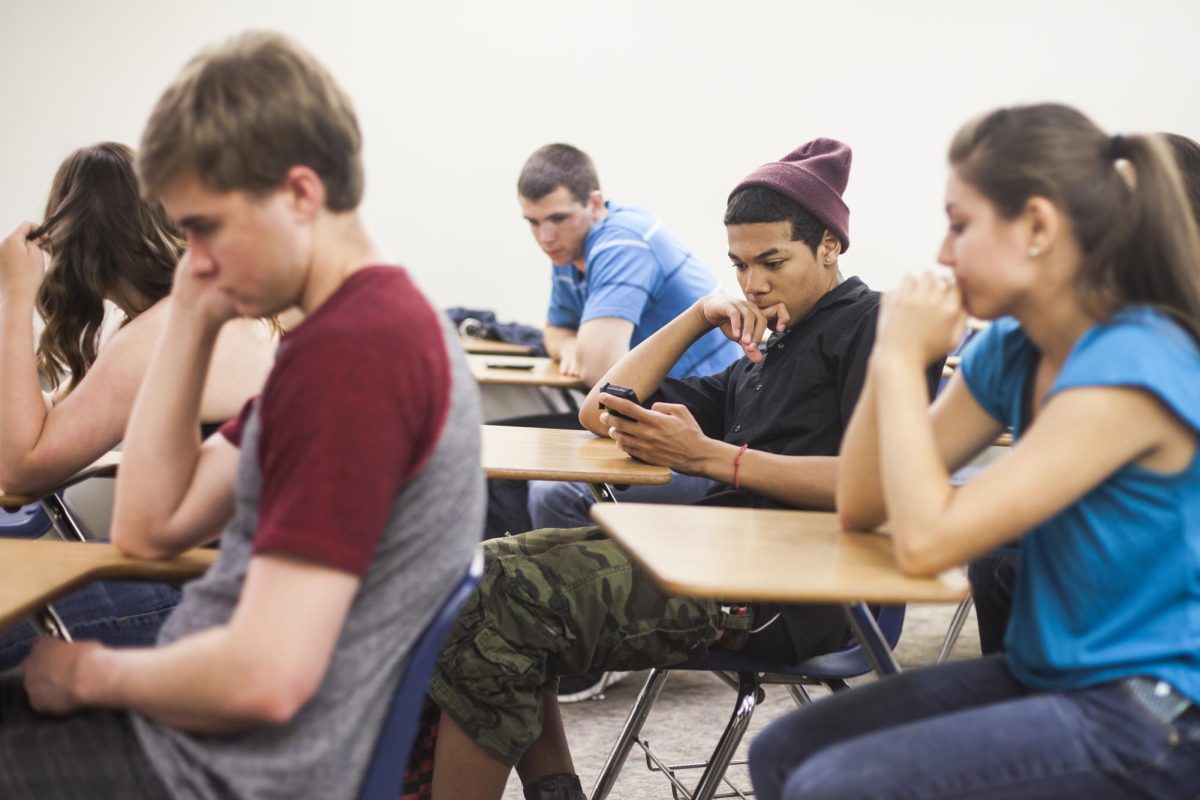 Students not paying attention in class